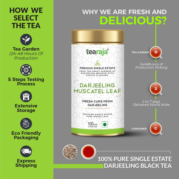 Darjeeling Muscatel Leaf - Tearaja