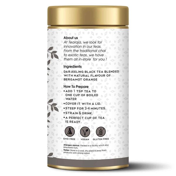 Darjeeling Earl Grey Black Tea - Tearaja