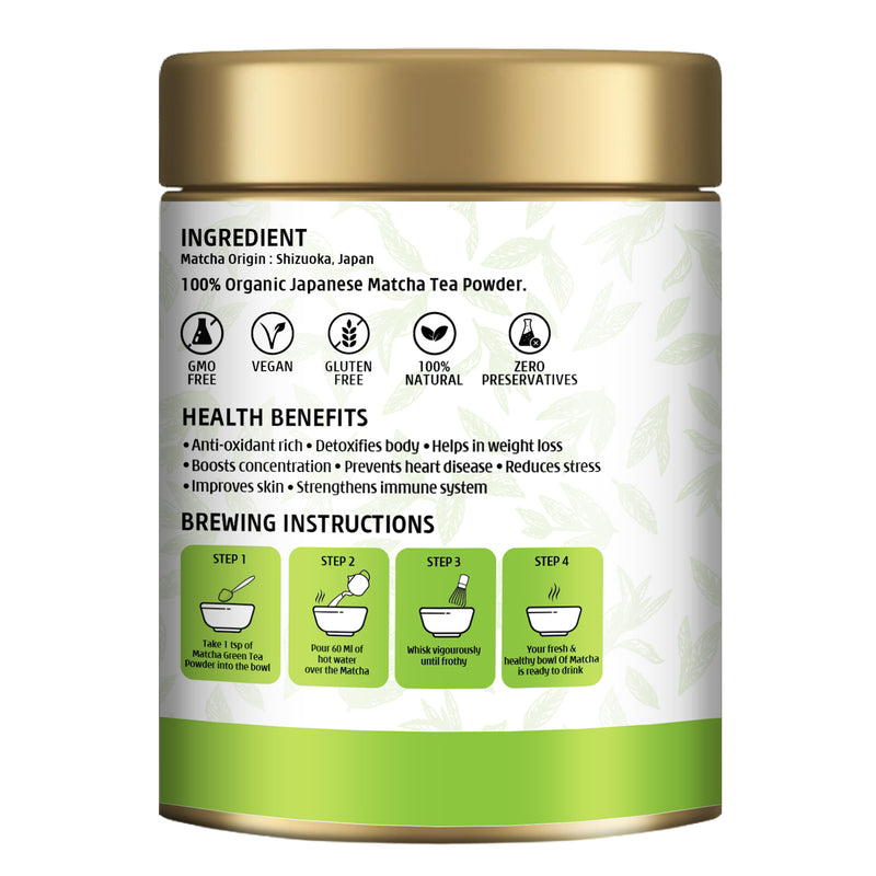 Japanese Organic Matcha  Green Tea Ceremonial Grade