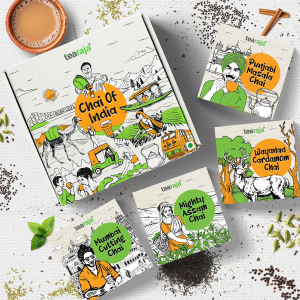 Chais of India – 4 Flavours Tea Combo (200g Pack)