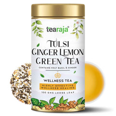 Tulsi Ginger Lemon Green Tea - Tearaja