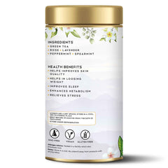 Green Lavender Rose Mint Tea 30 Teabags - Tearaja