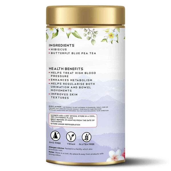 Hibiscus Blue Pea Tea 30 Gms - Tearaja