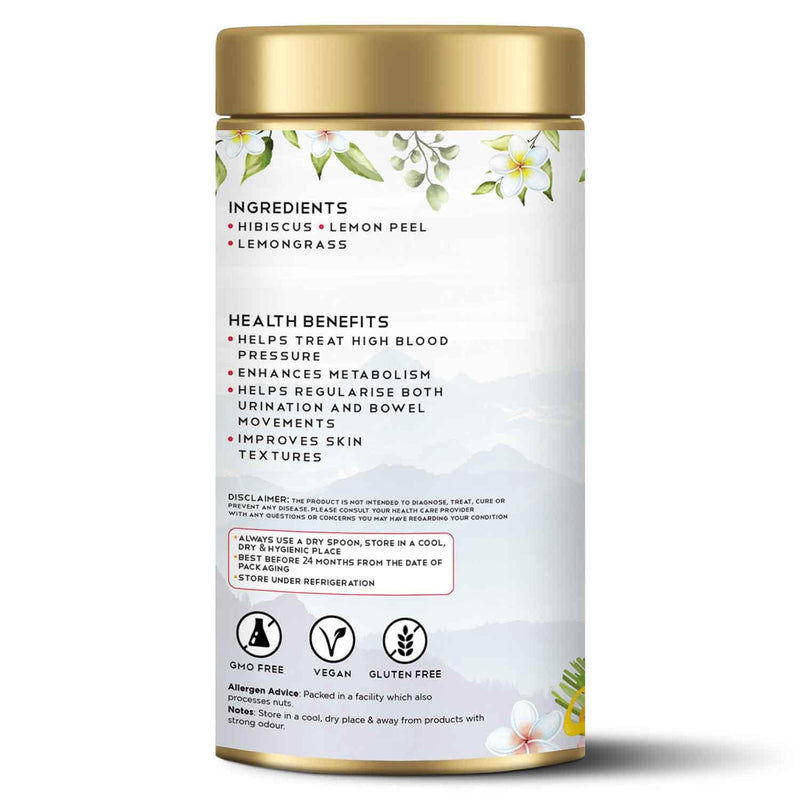 Hibiscus Rose Refresher - Herbal Tisane - Tearaja