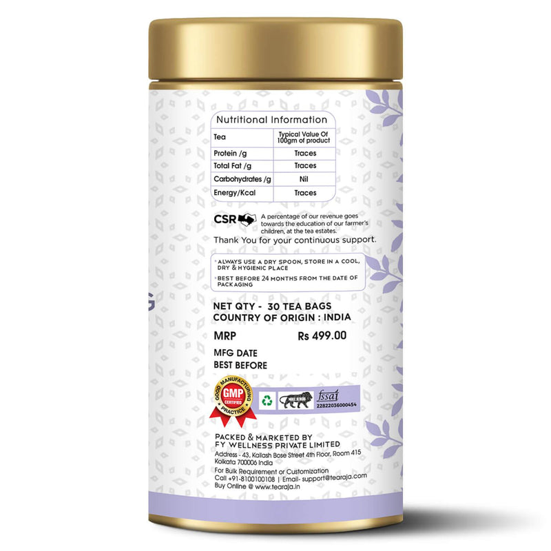 Silver Needle Exotic White Tea 30 Teabags - Tearaja