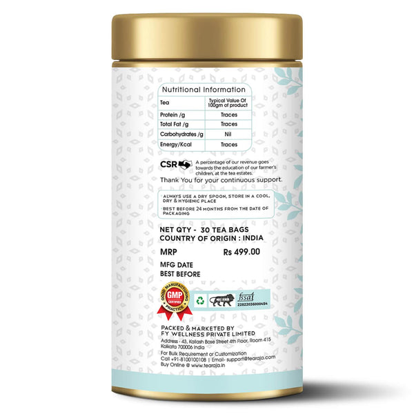 Silver Needle White Tea 30 Tea Bags - Tearaja