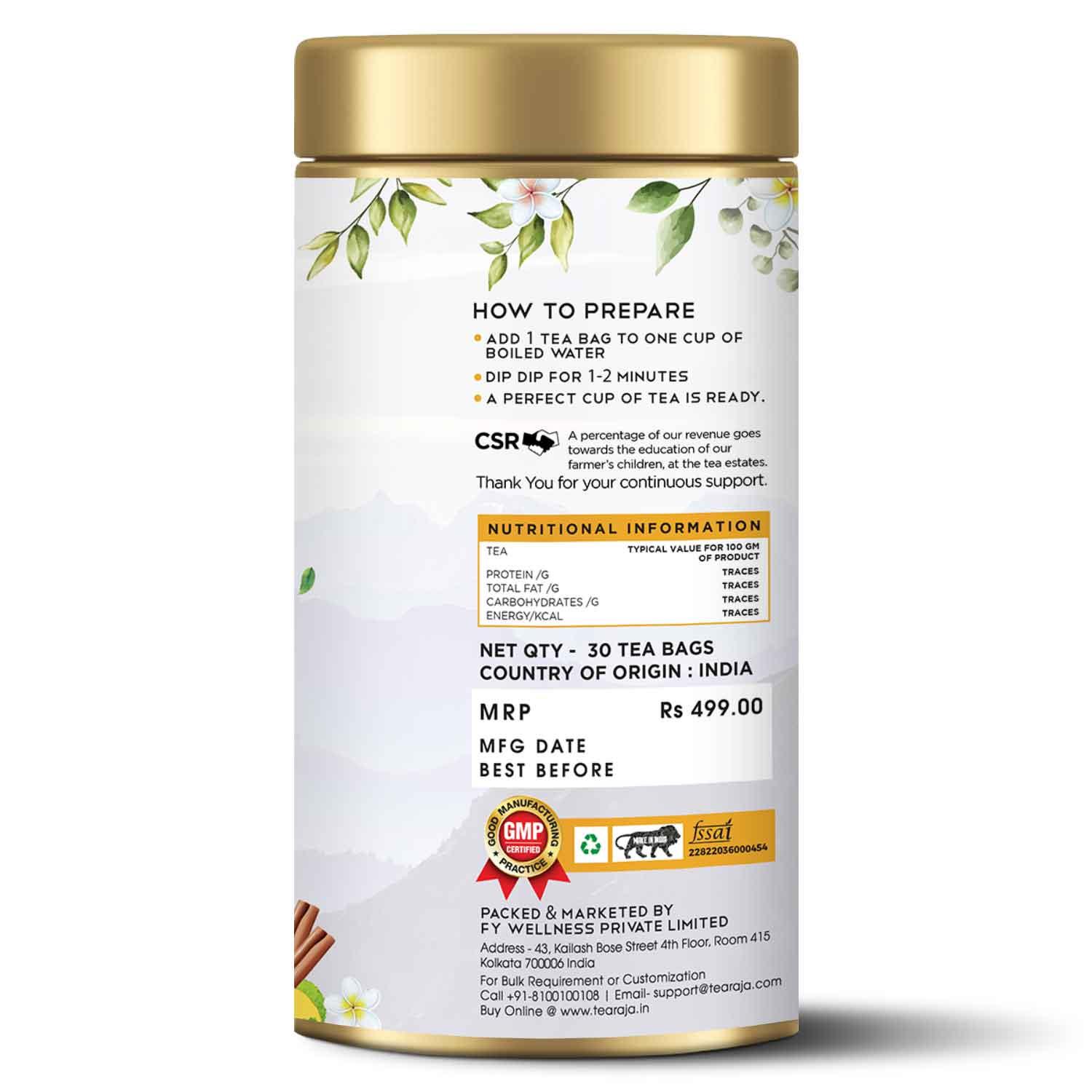 Slimming Tea 30 Teabags - Tearaja